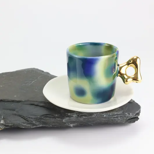 Filiżanka porcelanowa do espresso Flow Aquarelle Cena promocyjna
