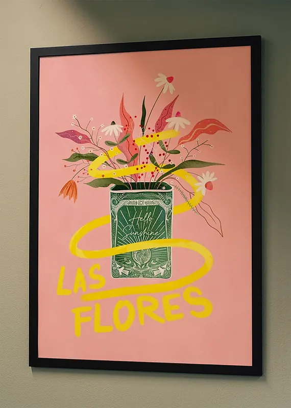 Plakat Las Flores kwiatowy vibe Oferta