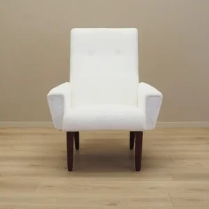 Fotel biały, duński design, lata 70, produkcja Dania Ekspresowa dostawa