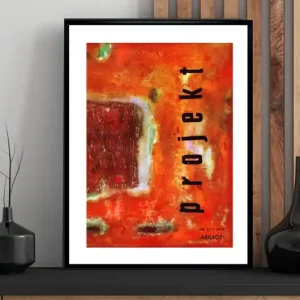 Ograniczona ilość Plakat Oprawiona okładka miesięcznika PROJEKT z 1959 r, Stefan Gier...