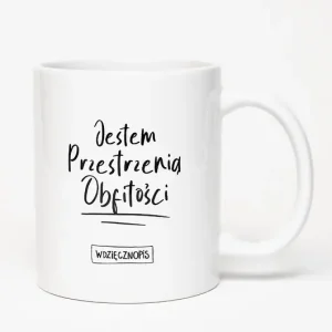 Oferta Kubek ,,Jestem przestrzenią obfitości‘‘ z afirmacją
