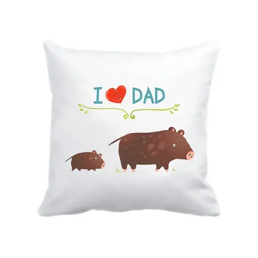 Dostępne od ręki Leśna poduszka. I love Dad, dziki