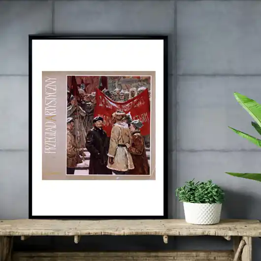 Plakat Okładka Przeglądu Artystycznego, 1970 W. Nieczytajło Lenin Na Pl. Czer... Szybka wysyłka