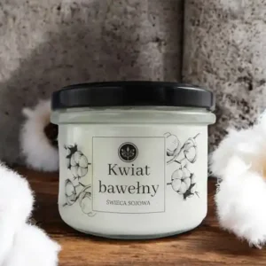Świeca sojowa KWIAT BAWEŁNY 235 ml Mikuno Hit sprzedaży