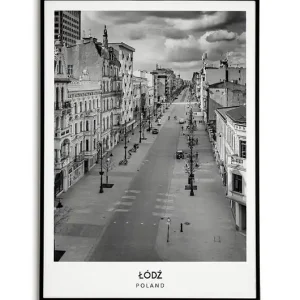 Hit cenowy Plakat miasto POLSKA - ŁÓDŹ obraz