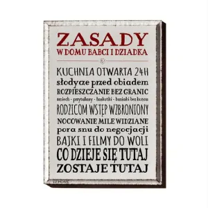 Dostępne od ręki Tabliczka dla babci i dziadka