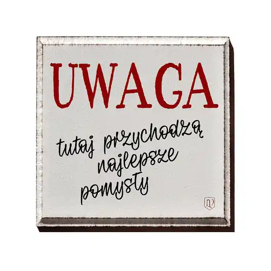 Cena promocyjna Tabliczka z napisem do pracy
