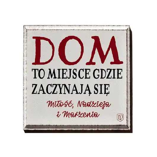 Nowość Tabliczka z napisem do domu