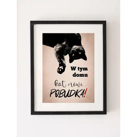 KOT II (możliwa personalizacja tekstu), plakat sygnowany Wybór klientów