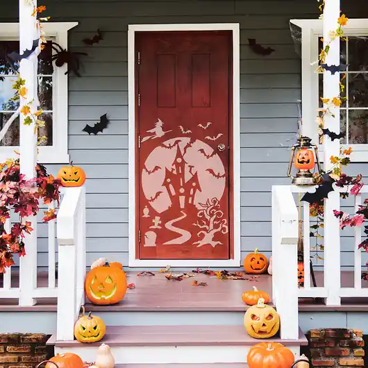 Szablon wielokrotny halloween // STRASZNY DOM Szybka dostawa