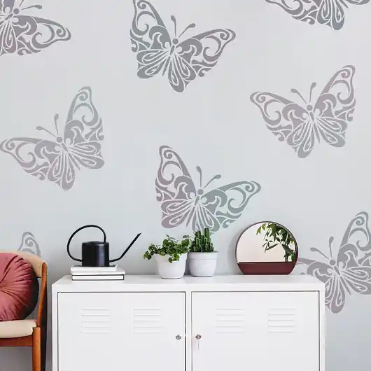 Szablon malarski wielokrotny /ZAKRĘCONY MOTYL Hit cenowy