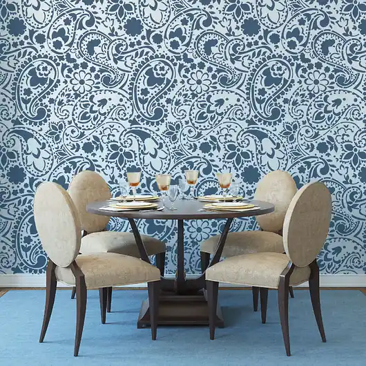 Powtarzalny szablon malarski / FLORAL PAISLEY Cena promocyjna