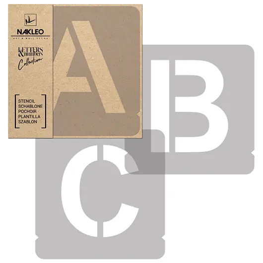 Szablon malarski // 140 mm // Modern Sans Wielkie Obniżka ceny