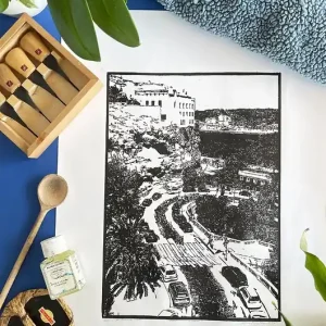 Linocut "Mahón" (Minorka, Baleary, Hiszpania) Najlepsza cena