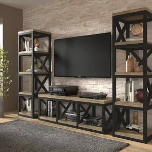 Szybka wysyłka Szafka dębowa RTV - VIRGO-1 150X50X50