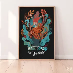 Lie is confusing Plakat Ilustracja Niska cena