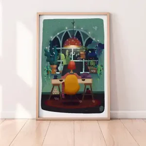 Bestseller "Zimowy dom" Plakat Ilustracja