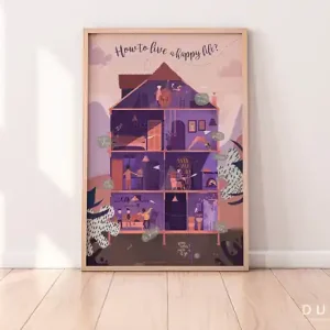 Do wyczerpania zapasów DOM Plakat Ilustracja