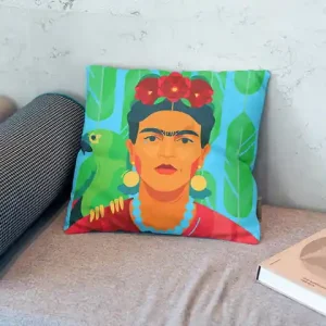 Cena promocyjna Kolorowa poduszka dekoracyjna - Frida Kahlo