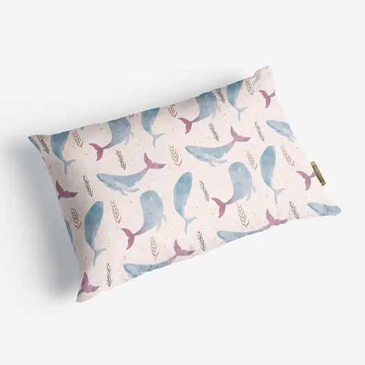 Poduszka dekoracyjna - Whales - 40x60 Ostatnie sztuki