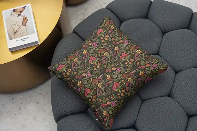 Szybka dostawa Poduszka dekoracyjna - Kwiatowy pattern