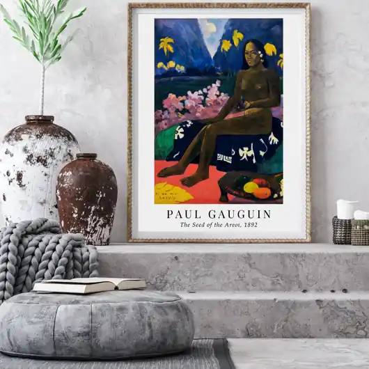 Plakat reprodukcja Paul Gauguin ‘The Seed of the Areoi‘ Rabat