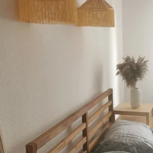 2 kinkiety raffia, frędzle 30 cm Tani
