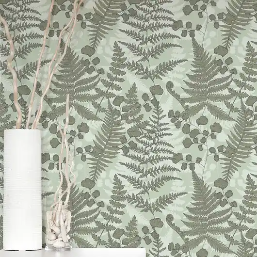 Obniżka ceny Tapeta Green Fern. Zielona paprotka.Chasing The Song