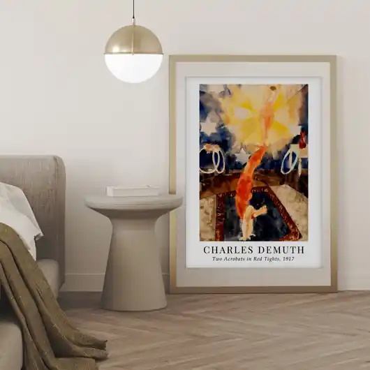 Plakat reprodukcja Charles Demuth "Two Acrobats in Red Tights" Ostatnie sztuki