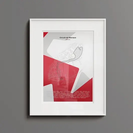 Plakat Tory wyścigowe - Monaco Najlepsza cena