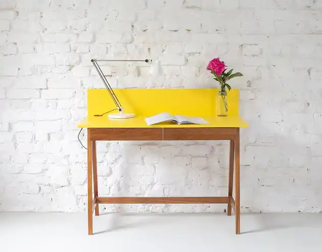 Ograniczona ilość Biurko LUKA Dębowe z Szufladą duże 110x50cm