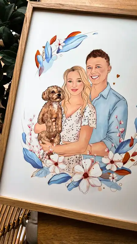 Obniżka ceny Wasz portret w Wianku