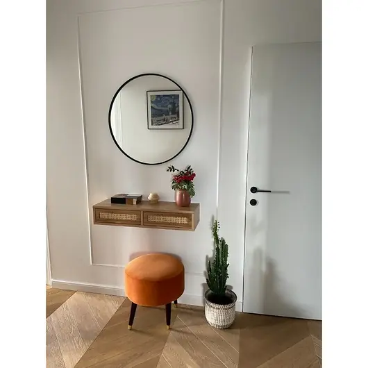 Miley Rattan II- Wąska konsola, konsola wisząca, konsola z plecionką, komoda Sprawdź teraz