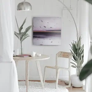 Promocja Spacer nad jeziorem // nowoczesny obraz 60x60cm