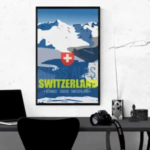 Dodaj do koszyka Plakat Alpy szwajcarskie