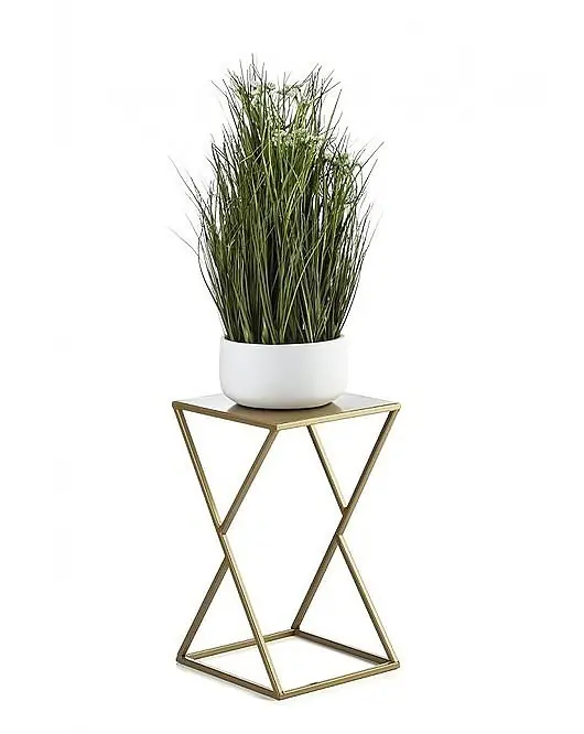 Kwietnik Metalowy Santoro Złoty 40 cm Okazja