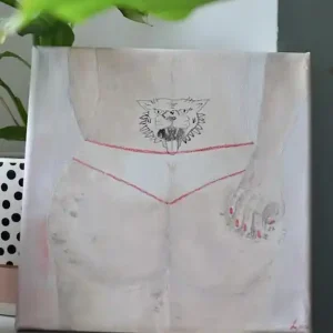 Zniżka Rok Tygrysa / Akryl na płótnie / 20x20 cm