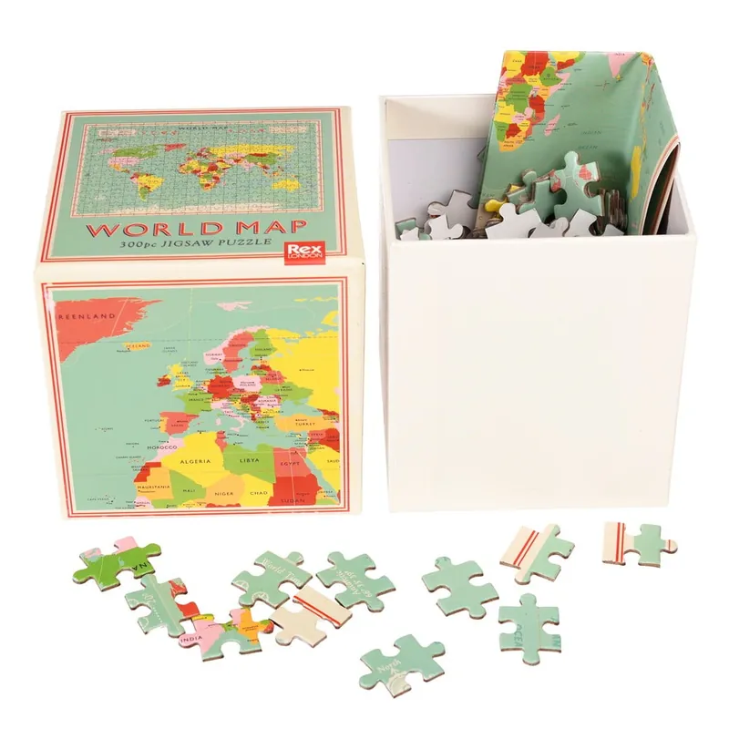 Popularny Puzzle dla dzieci Rex London World Map Bonami