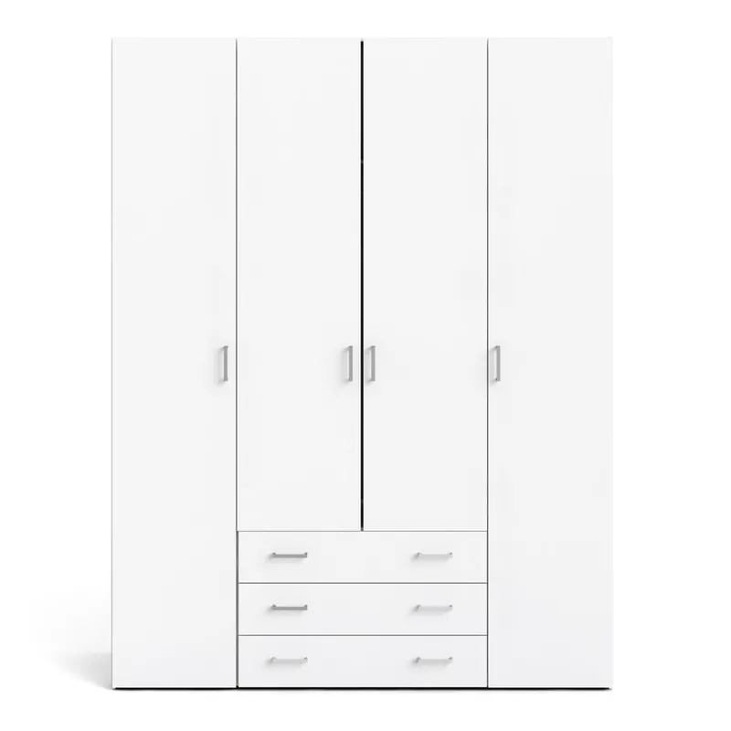 Biała szafa 154x200 cm Space – Tvilum Bonami Oferta czasowa