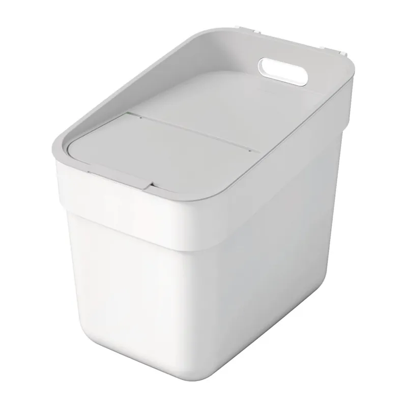 Biały kosz na śmieci do segregacji odpadów z plastiku z recyklingu 20 l Ready To Collect – Curver Bonami Bezpieczne zakupy