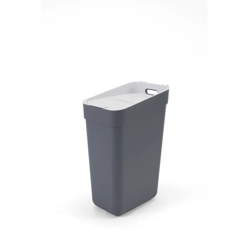 Oferta limitowana Ciemnoszary kosz na śmieci do segregacji odpadów z plastiku z recyklingu 30 l Ready To Collect – Curver Bonami