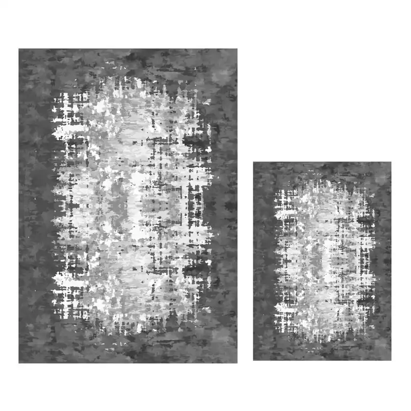 Dodaj do koszyka Białe/szare dywaniki łazienkowe zestaw 2 szt. 60x100 cm Modern – Mila Home Bonami