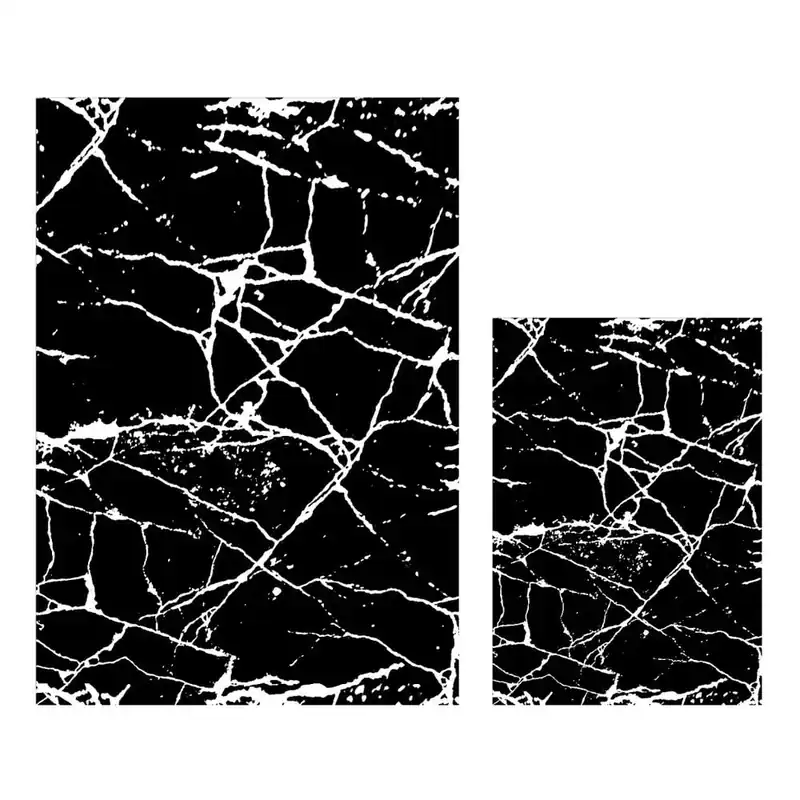 Białe/czarne dywaniki łazienkowe zestaw 2 szt. 60x100 cm Cracks – Mila Home Bonami Najlepsza cena