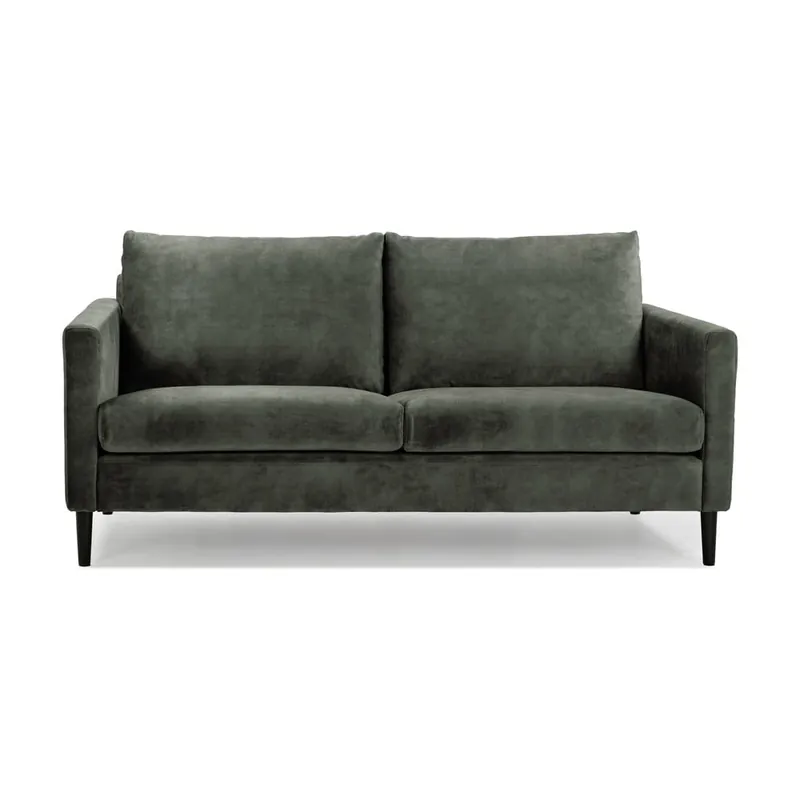 Zielono=szara sofa z aksamitnym obiciem Scandic Adagio, szer. 153 cm Bonami Super okazja