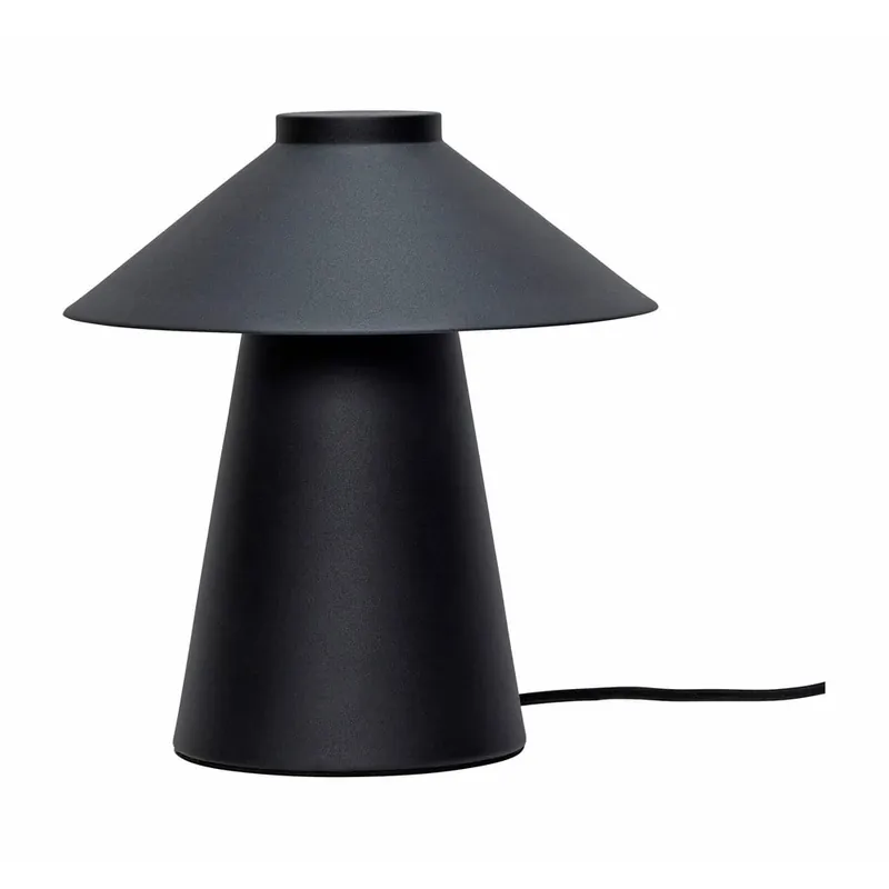 Czarna metalowa lampa stołowa Chipper – Hübsch Bonami Hit cenowy