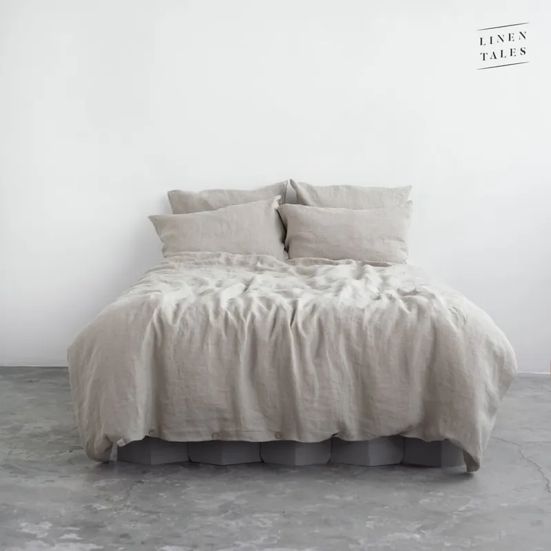 Hit sprzedaży Lniana pościel dwuosobowa w naturalnym kolorze 200x200 cm Natural – Linen Tales Bonami