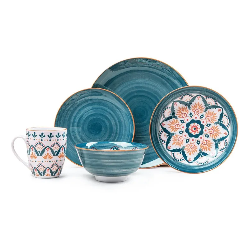 Hit sprzedaży Porcelanowy zestaw talerzy 20 szt. dla 4 osób Hestia – Bonami Essentials Bonami