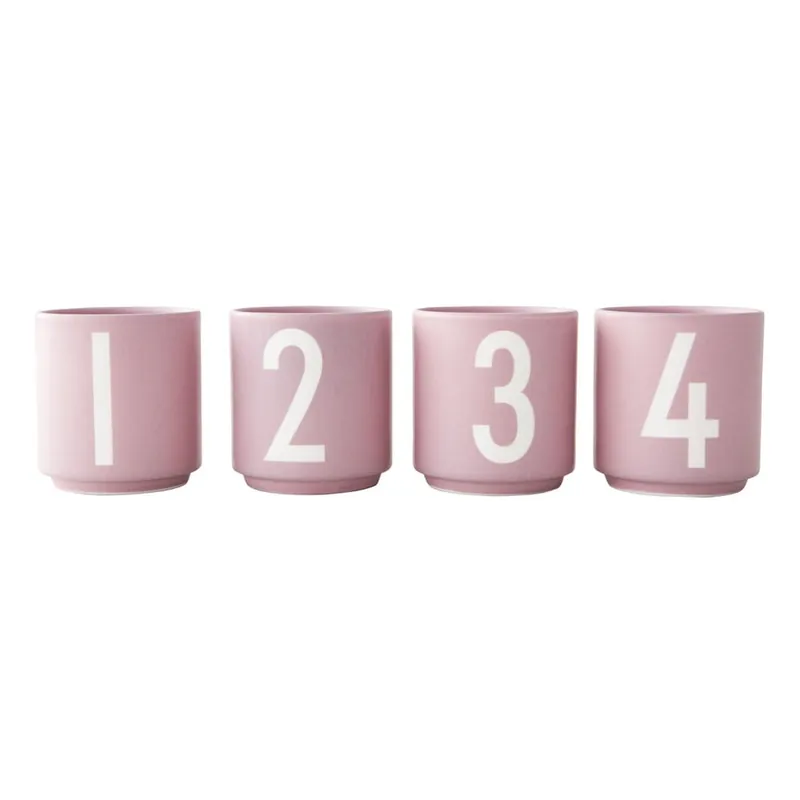 Tylko do końca tygodnia Porcelanowe świeczniki zestaw 4 szt. Mini – Design Letters Bonami