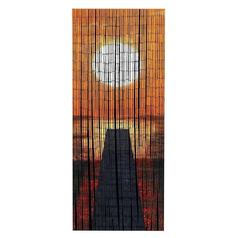 Ostatnie sztuki Pomarańczowa bambusowa zasłona do drzwi 200x90 cm Sunset – Maximex Bonami
