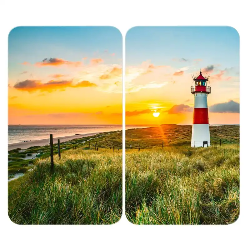 Szybka wysyłka Szklane płyty ochronne na kuchenkę zestaw 2 szt. 52x30 cm Lighthouse – Maximex Bonami